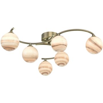 Dar Lighting ATIYA ATI6475-07 Lampe de plafond 6x40W/G9