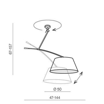AZzardo BARCELONA LAMPBODY AZ2288 Suspension lumineuse 1x60W/E27 IP20