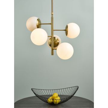 Dar Lighting BOMBAZINE BOM0535 Suspension lumineuse 5x40W/E14