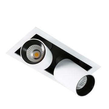 Italux MERCANTA GL7117-2/12W 4000K WH+BL Spot encastré 2x12W/LED 1640LM IP20