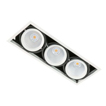 Italux VERTICO GL7108-3/3X18W 4000K WH+BL Spot encastré 3x18W/LED 4200LM IP20