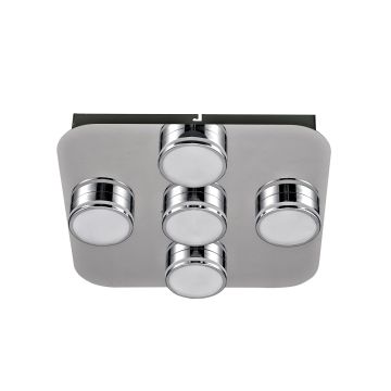 Italux MARCEL HD-4011N-05-9051D CH Plafonnier 5x5W/LED