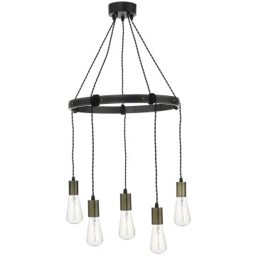 Dar Lighting IVAN IVA0531 Suspension lumineuse 5x60W/E27 IP20
