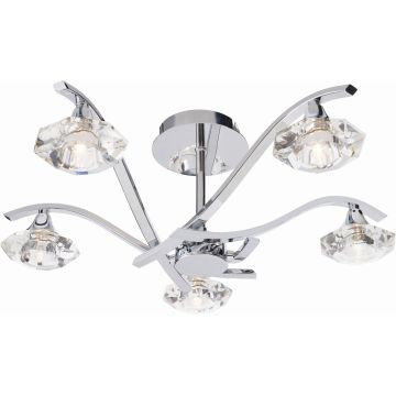Endon LANGELLA LANGELLA-5CH Lampe de plafond 5x33W/G9 IP20