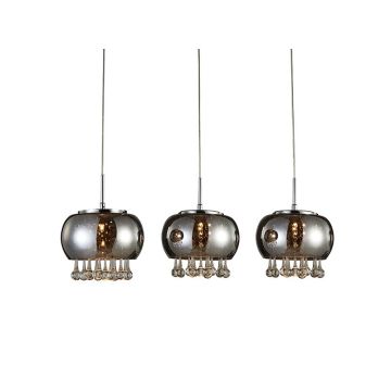 AZzardo BURN 3 LINE AZ2454 Suspension lumineuse 3x40W/G9 IP20
