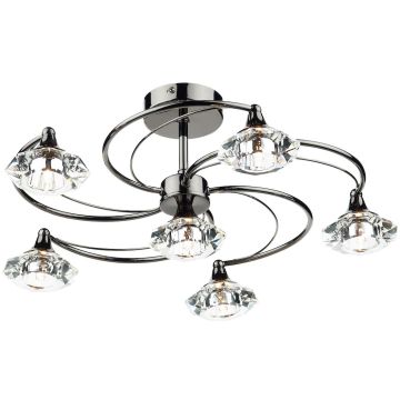 Dar Lighting LUTHER LUT0667 Lampe de plafond 6x40W/G9