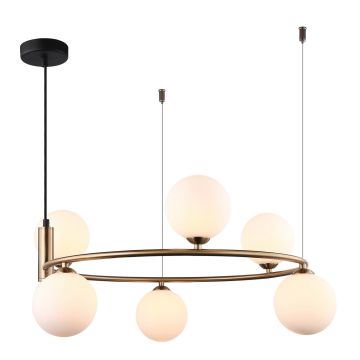 Italux AMILY MDM-3974/6 BRO Suspension lumineuse 6x25W/G9 IP20