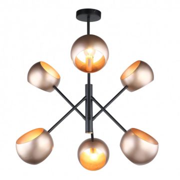 Italux CAVAZZA MDM-3690/6 BK+GD Lustre 6x40W/E14