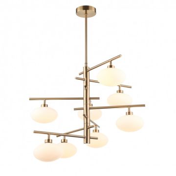 Italux FIORENZO MDM3661-8 BRO+W Lustre 8x25W/G9