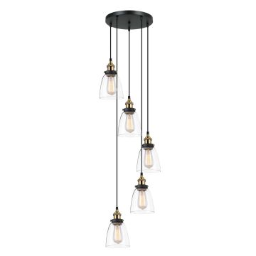 Italux FRANCIS MDM-2563/5 GD+CL Suspension lumineuse 5x40W/E27