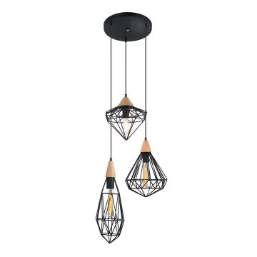 Italux MAELLE MDM-2591/3 BK Suspension lumineuse 3x40W/E14