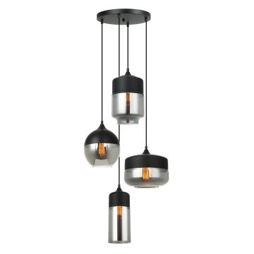 Italux MOLINA MDM-4364/4 BK+SG Suspension lumineuse 4x40W/E27