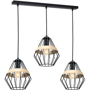 Milagro CLIFF BLACK MLP5525 Suspension lumineuse 3x60W/E27 IP20