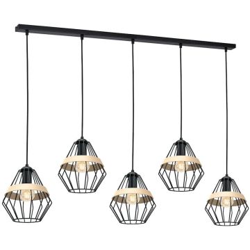 Milagro CLIFF BLACK MLP5526 Suspension lumineuse 5x60W/E27 IP20
