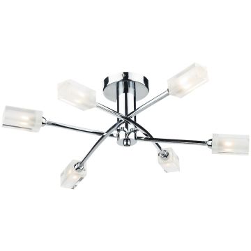 Dar Lighting MORGAN MOR6450 Lampe de plafond 6x25W/G9
