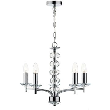 Dar Lighting OLEANA OLE0550 Lustre 5x40W/E14