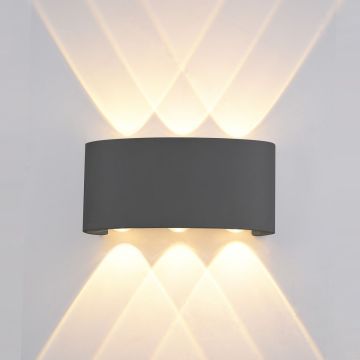 Italux ORTELO OWL-451-3-BL Applique murale 6x6W/LED 3000K 550LM IP54