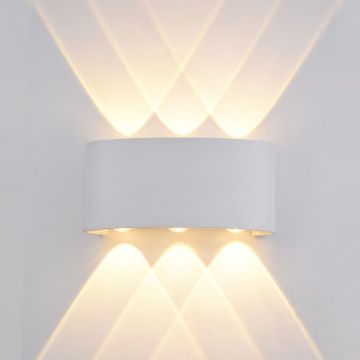 Italux ORTELO OWL-451-3-WH Applique murale 6x6W/LED 3000K 550LM IP54
