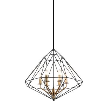 Italux MARESMO PEN-6369-6-BKBR Suspension lumineuse 6x40W/E14
