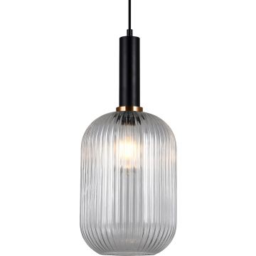 Italux ANTIOLA PND-5588-1L-BK+CL Suspension lumineuse 1x40W/E27 IP20