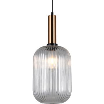Italux ANTIOLA PND-5588-1L-BRO+CL Suspension lumineuse 1x40W/E27 IP20