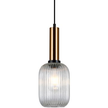 Italux ANTIOLA PND-5588-1M-BRO+CL Suspension lumineuse 1x40W/E27 IP20