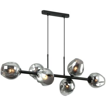 Italux BORGO PND-30843-6 BK+SG Suspension lumineuse 6x40W/E27 IP20