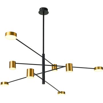 Italux REMDAL PND-16374-8 BK+GD Lustre 8x35,5W/LED 3000K 653LM IP20