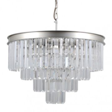 Italux VERDES PND-44372-8A-SLVR-BRW Suspension lumineuse 8x40W/E14 IP20