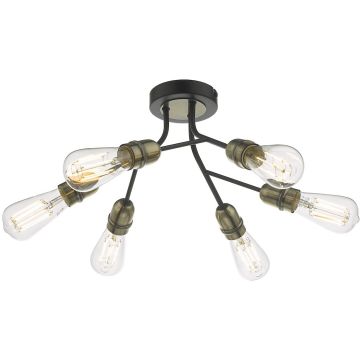 Dar Lighting REMY REM0654 Lampe de plafond 6x60W/E27