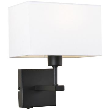Italux NORTE WL-1122-1-A-BM-RC-WH Applique murale 1x60W/E27 IP20