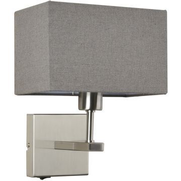 Italux NORTE WL-1122-1-A-SN-RC-GR Applique murale 1x60W/E27 IP20