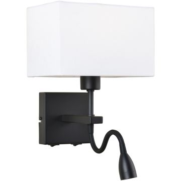 Italux NORTE WL-1122-2-BL-BM-RC-WH Applique murale 2x60W, 3W/E27, LED 3000K 350LM IP20