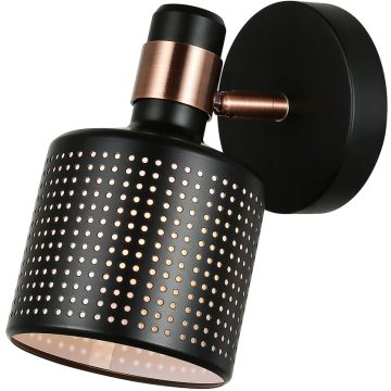 Italux RESTENZA WL-2439-1-BK Applique murale 1x40W/E27 IP20