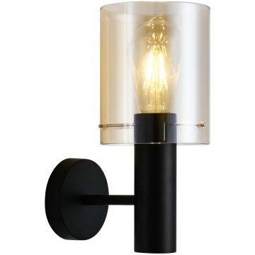 Italux SARDO WL-5581-1A-BK+AMB Applique murale 1x40W/E27 IP20