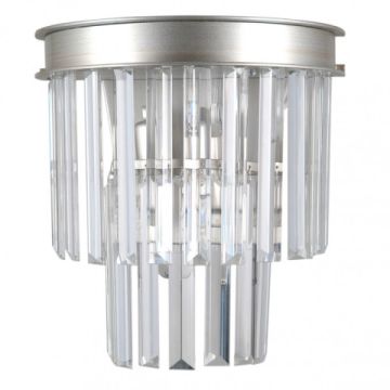 Italux VERDES WL-44372-2A-SLVR-BRW Applique murale 2x40W/E14 IP20