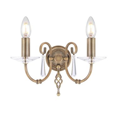Elstead Lighting AEGEAN AG2-AGED-BRASS Applique murale 2x60W/E14