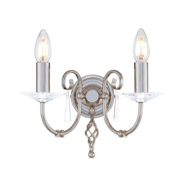 Elstead Lighting AEGEAN AG2-POL-NICKEL Applique murale 2x60W/E14