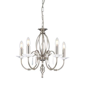 Elstead Lighting AEGEAN AG5-POL-NICKEL Lustre 5x60W/E14