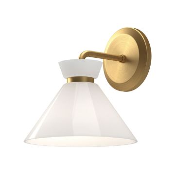 Elstead Lighting Halston ALM-HALSTON-1WB-GD Applique murale 1x40W/E14 IP20