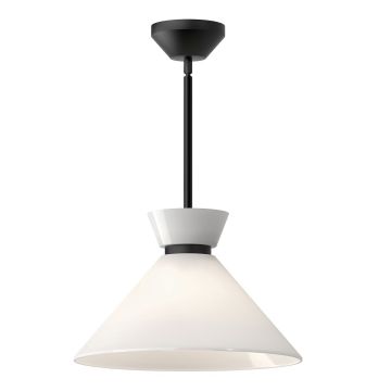 Elstead Lighting Halston ALM-HALSTON-P-M-BK Suspension lumineuse 1x60W/E27 IP20