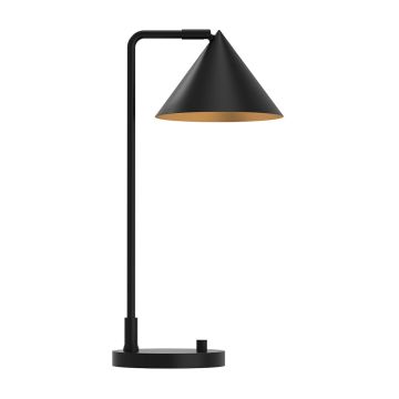 Elstead Lighting Remyck ALM-REMYCK-TL-BK Lampe de table 1x60W/E27 IP20