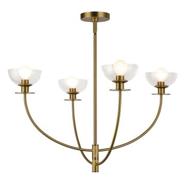 Elstead Lighting Sylvia ALM-SYLVIA4-BG-CL Lustre 4x40W/E14 IP20
