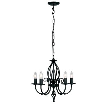 Elstead Lighting ARTISAN ART5-BLACK Lustre 5x60W/E14