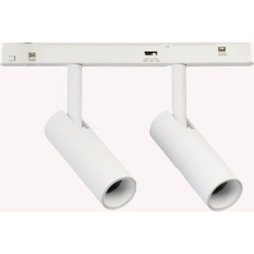 Azzardo ALFA NIKO Magnetic AZ6515 Projecteur sur rail 2x24W/LED 2800 / 4000 / 6500k 507 / 695lm IP20