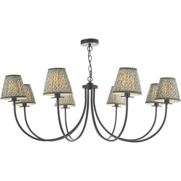 Dar Lighting Becca BEC0822-EST2624 Lustre 8x40w/E14