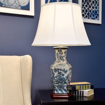 Elstead Lighting BLUE BLUE-HEX-TL Lampe de table 1x60W/E27