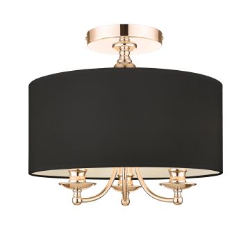 Cosmolight ABU DHABI C03480AU-BK Lampe de plafond 3x40W/E14