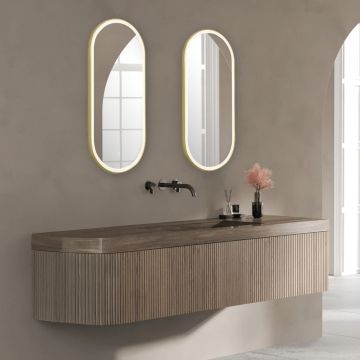 Zambelis MIRROR WITH LED 25386 Miroir 18W/led 3000-4000K 1564-1739lm IP44