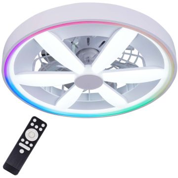 Polux MALAWI 343222 Ventilateur 3000K-4000K-6500K +- RGB MAGIC 5300lm ip20